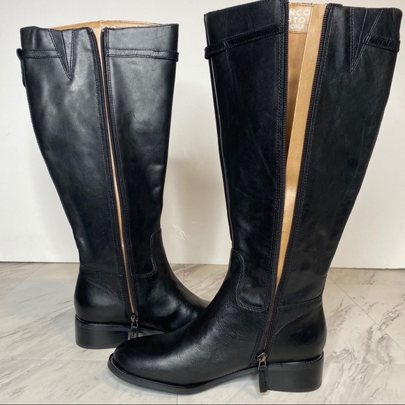 Franco Sarto Belaire Wide Calf Leather Riding Boot 6M - Picture 6 of 14